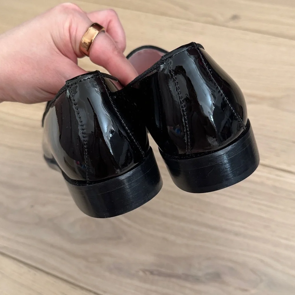 Everlane E2 patent leather smoking loafer
